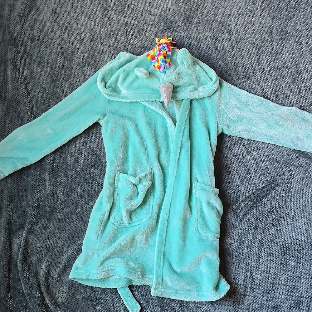 Total Girl Blue Cozy Robe with Hood